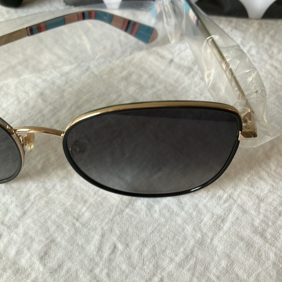 Kate Spade: Maryam Gold Tone Wire Frame sunglasses- Gray Gradient main image 12